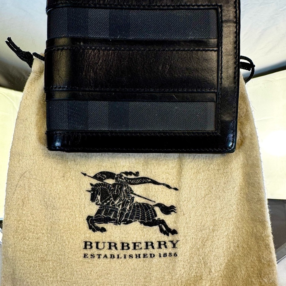 Burberry Black Leather Wallet